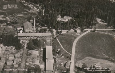 Flygfoto ver Mariebergs Sg 1940-talet.